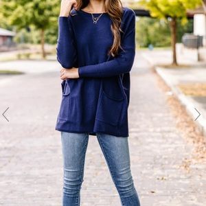 Blue Tunic Sweater NEW